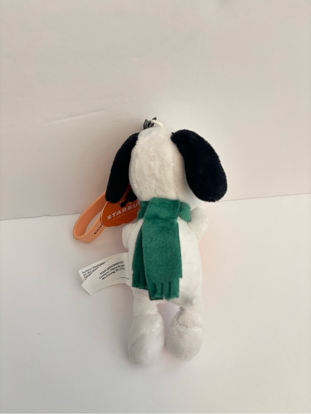 Starbucks x Peanuts Snoopy Pumpkin Plush Bag Charm Keychain NWT HTF - Picture 4 of 6